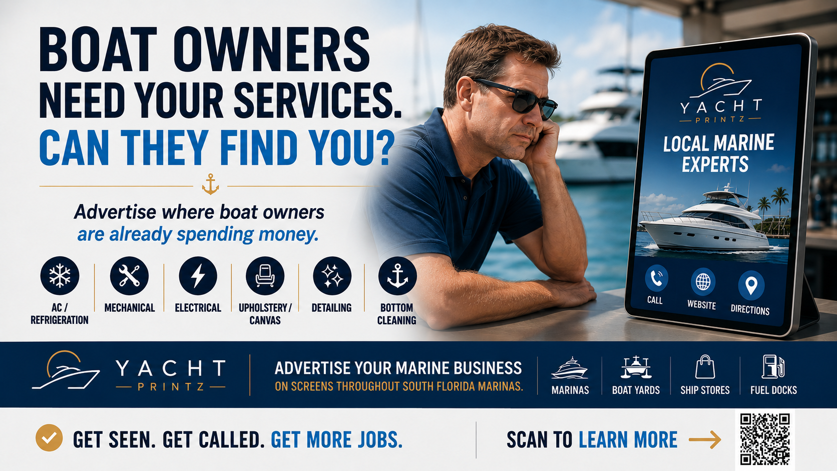 Sample advertiser — Yacht Printz network